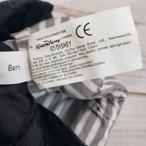 Disney Store Mary Poppins Bert Beanbag Plush Doll Chimney Sweeper 10.5 Inch - Picture 8 of 10